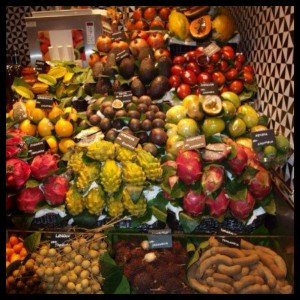 boqueria fruta maraton barcelona